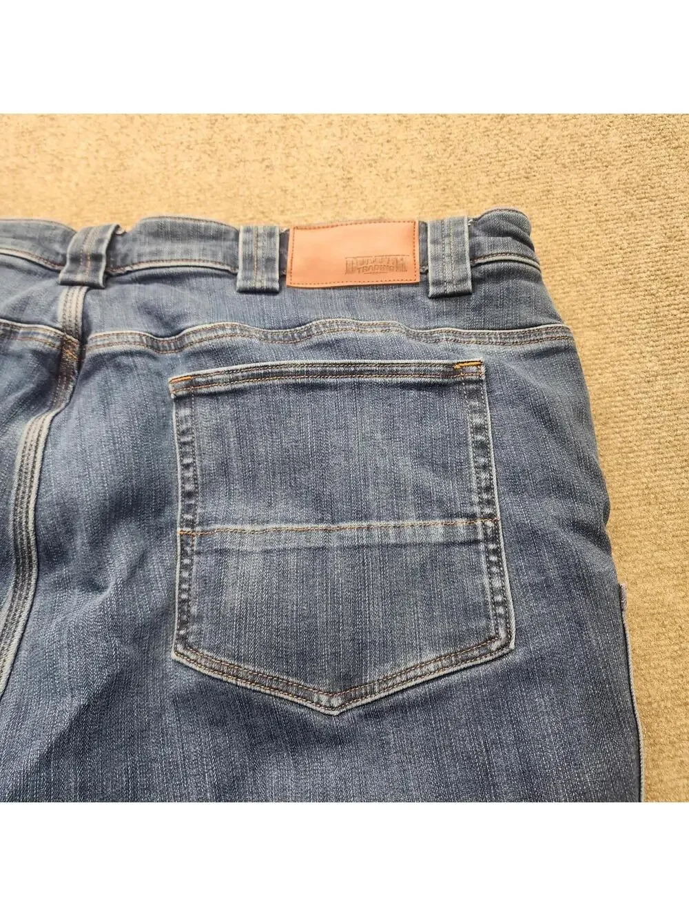 EUC Duluth trading flannel lined jeans ballroom double flex 44 30